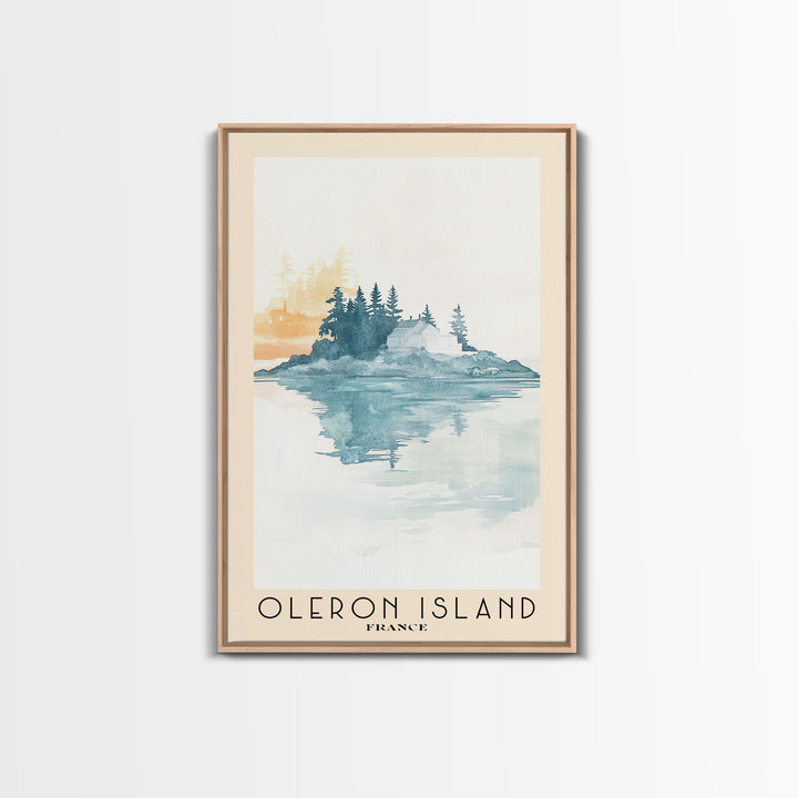 Oleron Island, France Watercolor Print, Vacation Gift, France Wall Art, Vacation Wall Art, Vacatation Memories, Beach Decor, Beach Or Lakehouse Art