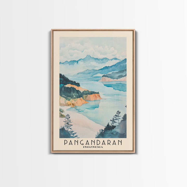 Pangandaran, Indonesia Watercolor Print, Vacation Gift, Indonesia Wall Art, Beach Painting, Beach Decor, Beach Or Lakehouse Art