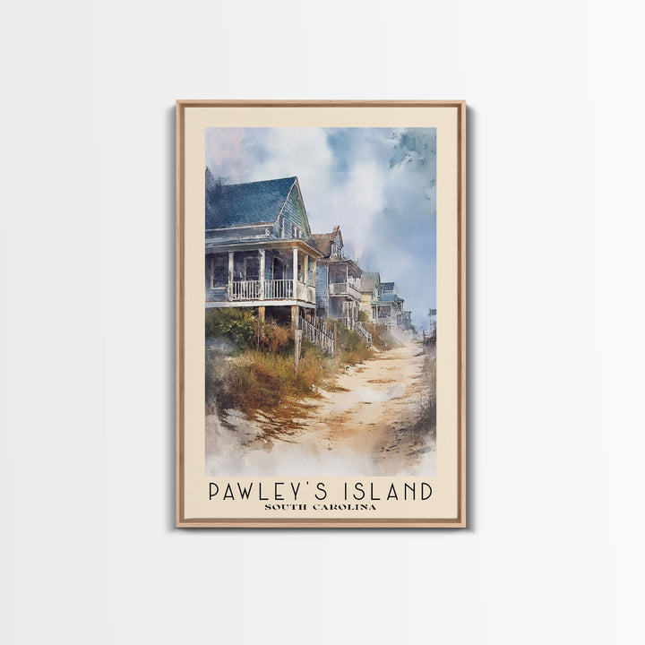 Pawley's Island, South Carolina Watercolor Print, Vacation Gift, South Carolina Wall Art, Beach Painting, Beach Decor, Beach Or Lakehouse Art