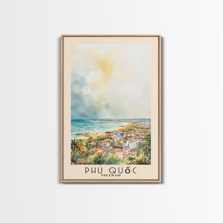 Phú Quốc, Vietnam Watercolor Print, Vacation Gift, Vietnam Wall Art, Vacation Wall Art, Vacatation Memories, Beach Decor, Beach Or Lakehouse Art