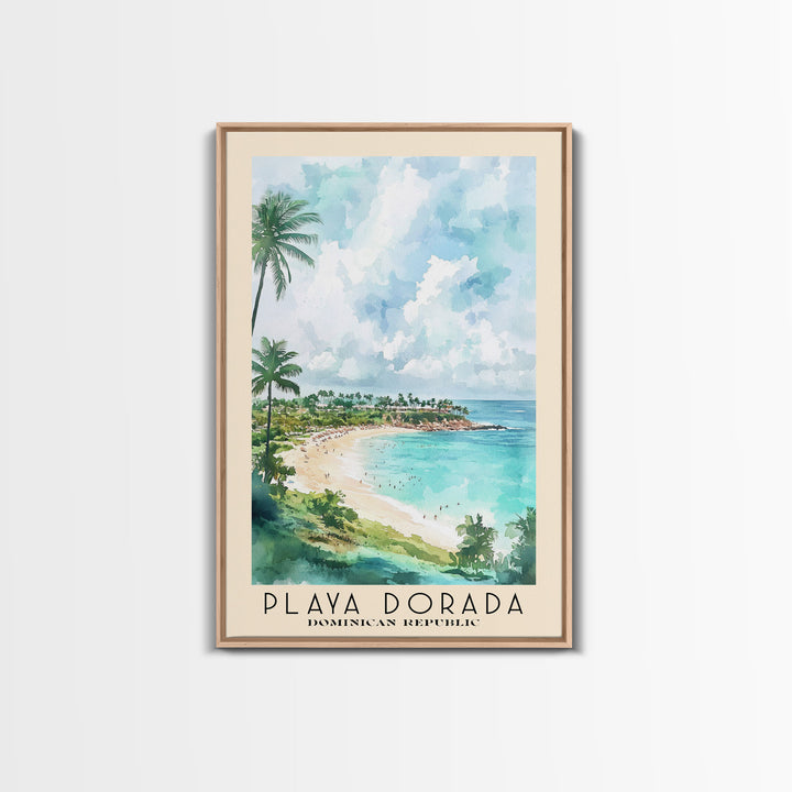 Playa Dorada, Dominican Republic Watercolor Print, Vacation Gift, Dominican Republic Wall Art, Beach Painting, Beach Decor, Beach Or Lakehouse Art