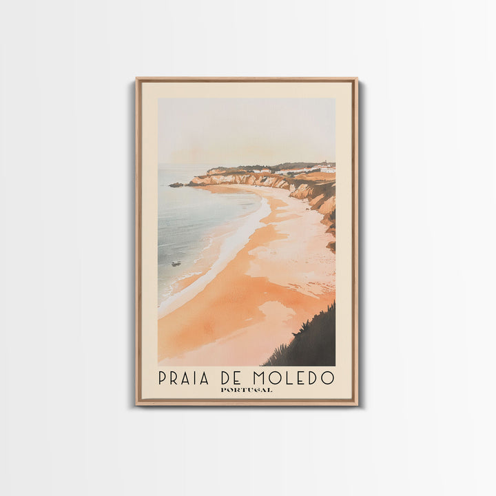 Praia de Moledo, Portugal Watercolor Beach Print, Vacation Gift, Portugal Wall Art, Beach Painting, Beach Decor, Beach Painting