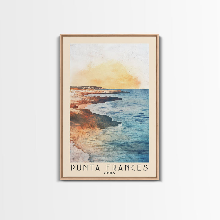 Punta Frances, Cuba Watercolor Print, Vacation Gift, Cuba Wall Art, Vacation Wall Art, Vacatation Memories, Beach Decor, Beach Or Lakehouse Art