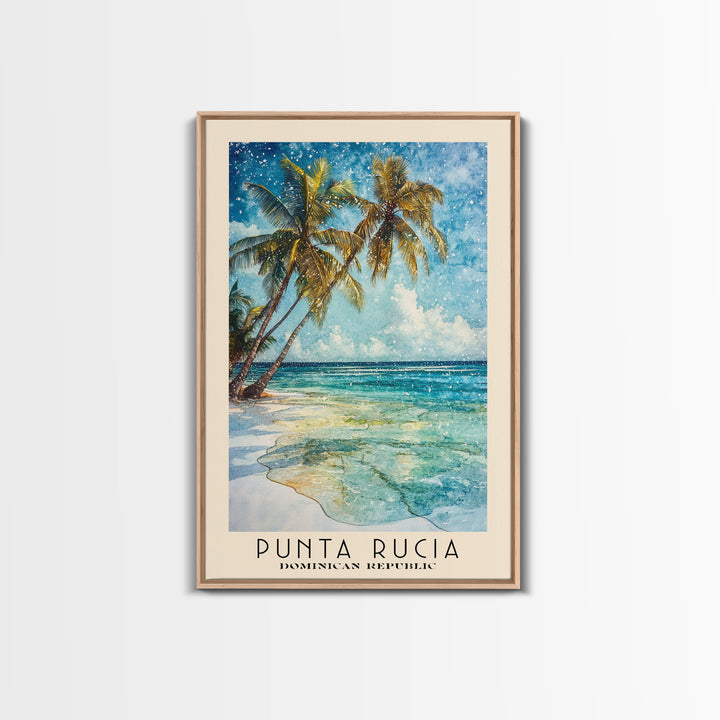 Punta Rucia, Dominican Republic Watercolor Print, Vacation Gift, Dominican Republic Wall Art, Beach Painting, Beach Decor, Beach Or Lakehouse Art