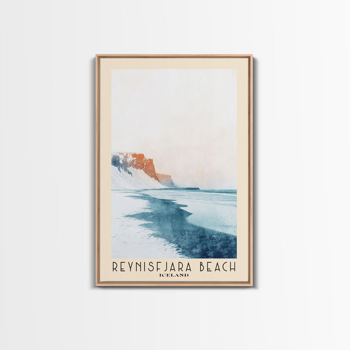 Reynisfjara Beach, Iceland Watercolor Print, Vacation Gift, Iceland Wall Art, Beach Painting, Beach Decor, Beach Or Lakehouse Art