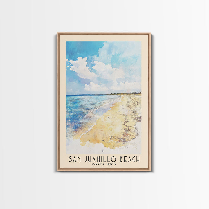 San Juanillo Beach, Costa Rica Watercolor Print, Vacation Gift, Costa Rica Wall Art, Beach Painting, Beach Decor, Beach Or Lakehouse Art