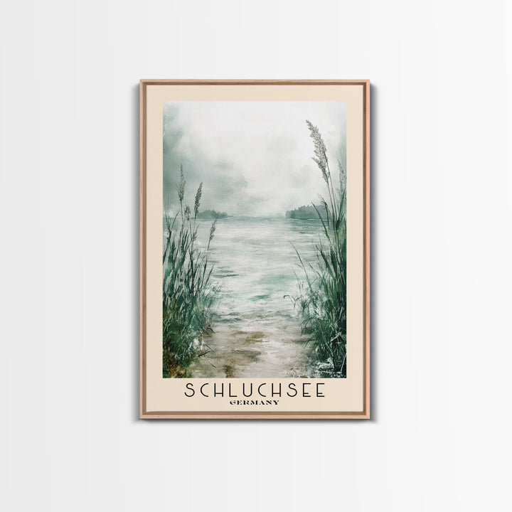 Schluchsee, Germany Watercolor Print, Vacation Gift, Germany Wall Art, Beach Painting, Beach Decor, Beach Or Lakehouse Art