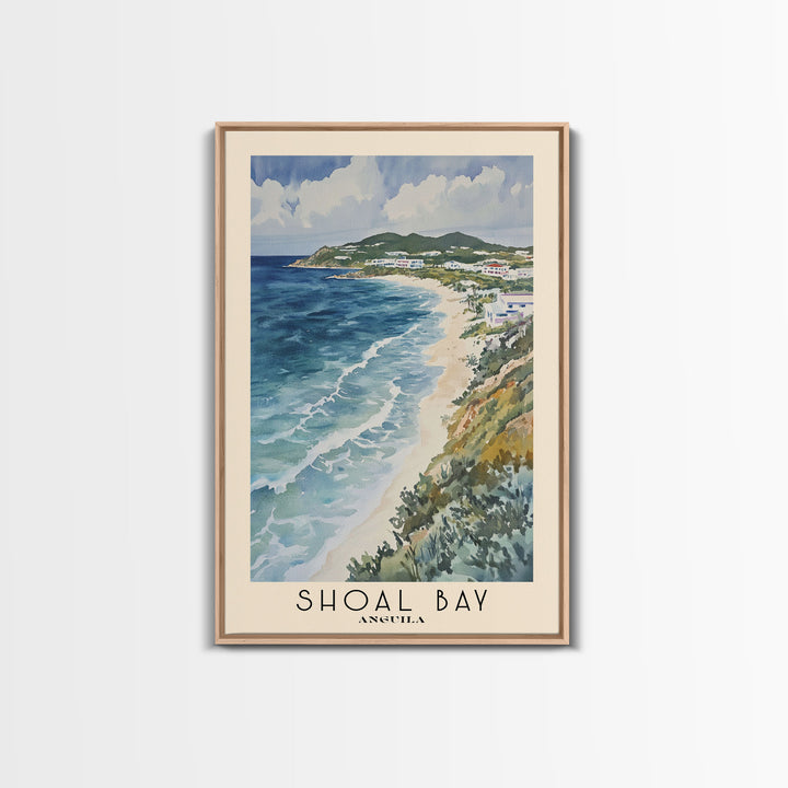 Shoal Bay, Anguila Watercolor Beach Print, Vacation Gift, Anguila Wall Art, Beach Painting, Beach Decor, Beach Painting