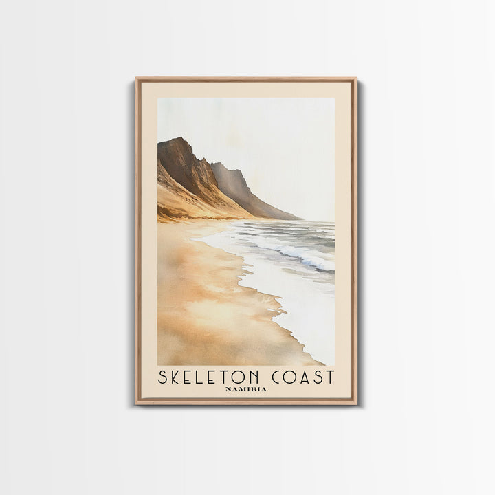 Skeleton Coast, Namibia Watercolor Print, Vacation Gift, Namibia Wall Art, Vacation Wall Art, Vacatation Memories, Beach Decor, Beach Or Lakehouse Art