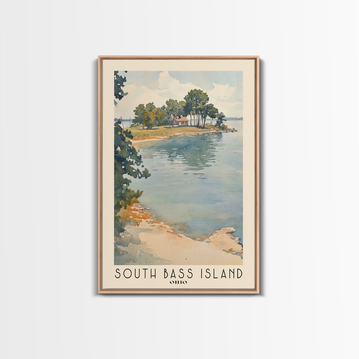 South Bass Island, Ohio Watercolor Print, Vacation Gift, Ohio Wall Art, Vacation Wall Art, Vacatation Memories, Beach Decor, Beach Or Lakehouse Art