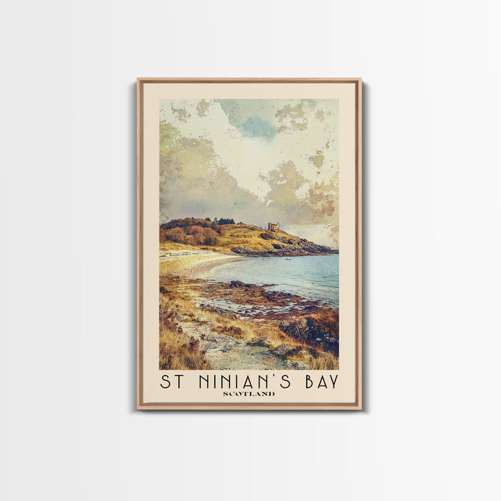 St Ninian’s Bay, Scotland Watercolor Print, Vacation Gift, Scotland Wall Art, Vacation Wall Art, Vacatation Memories, Beach Decor, Beach Or Lakehouse Art