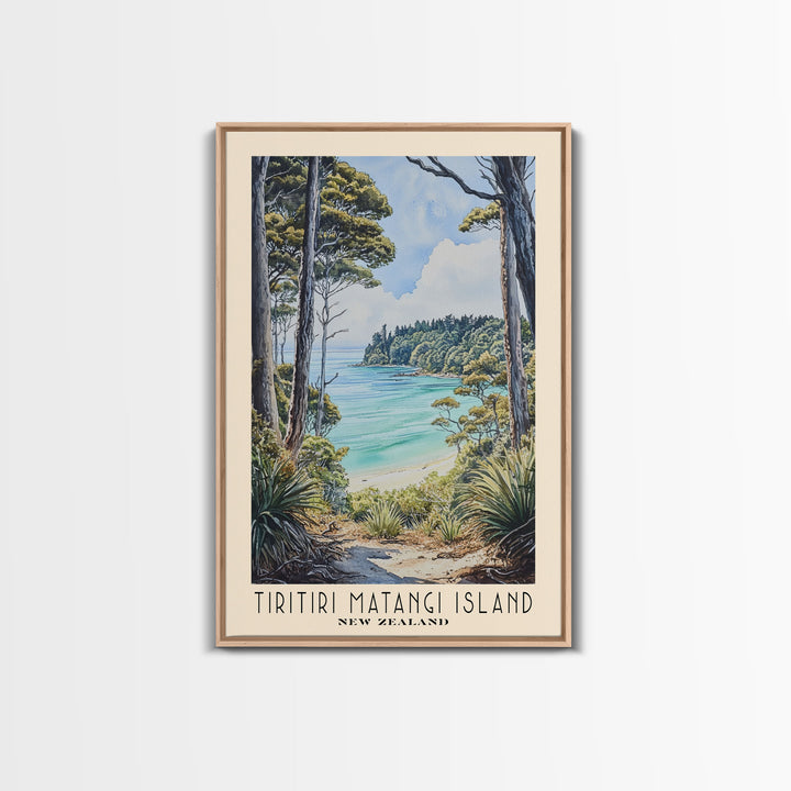 Tiritiri Matangi Island, New Zealand Watercolor Print, Vacation Gift, New Zealand Wall Art, Beach Painting, Beach Decor, Beach Or Lakehouse Art