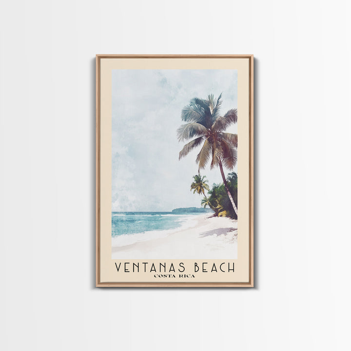 Ventanas Beach, Costa Rica Watercolor Print, Vacation Gift, Costa Rica Wall Art, Beach Painting, Beach Decor, Beach Or Lakehouse Art