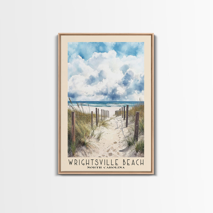 Wrightsville Beach, North Carolina Watercolor Print, Vacation Gift, North Carolina Wall Art, Beach Painting, Beach Decor, Beach Or Lakehouse Art