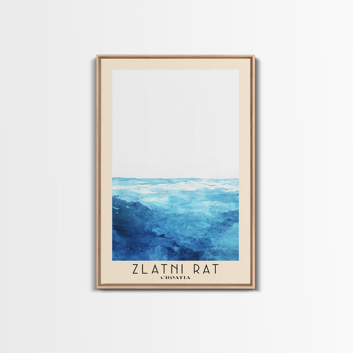 Zlatni Rat, Croatia Watercolor Print, Vacation Gift, Croatia Wall Art, Vacation Wall Art, Vacatation Memories, Beach Decor, Beach Or Lakehouse Art