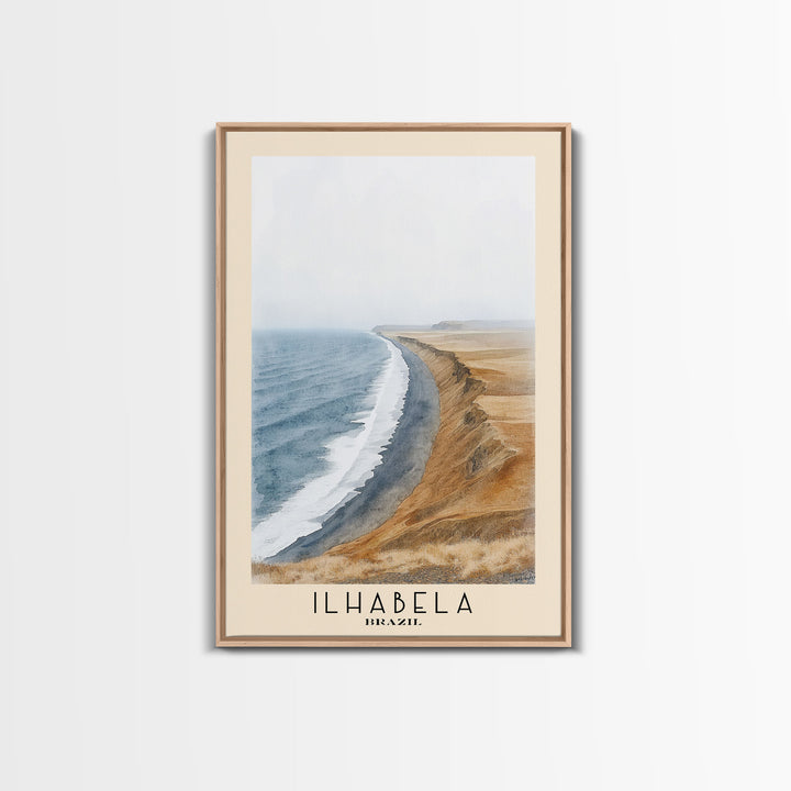 Ilhabela, Brazil Watercolor Print, Vacation Gift, Brazil Wall Art, Beach Painting, Beach Decor, Beach Or Lakehouse Art