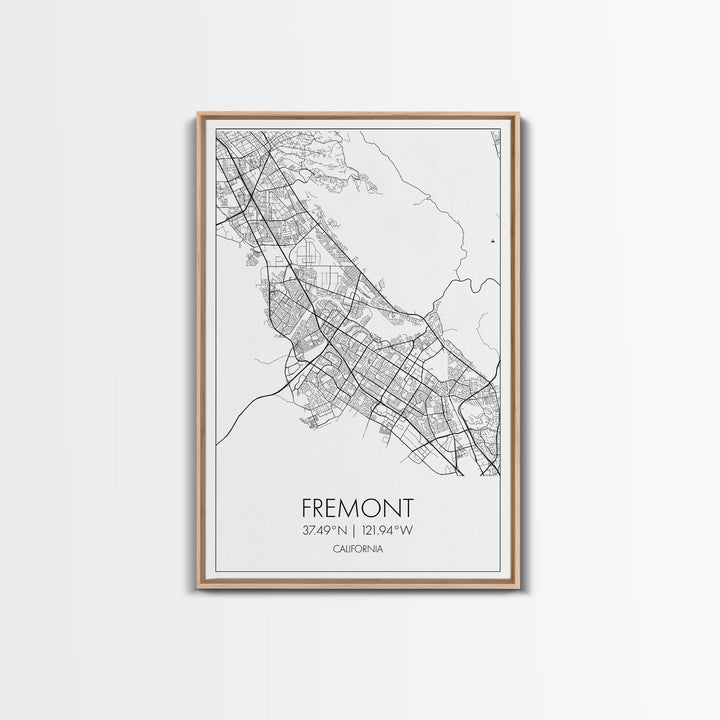 Fremont Street Map, California Map, City Map Art, Minimalist Art, Wall Art, Canvas Print, Travel Lover Gift, Bar Wall Décor, Travel Prints