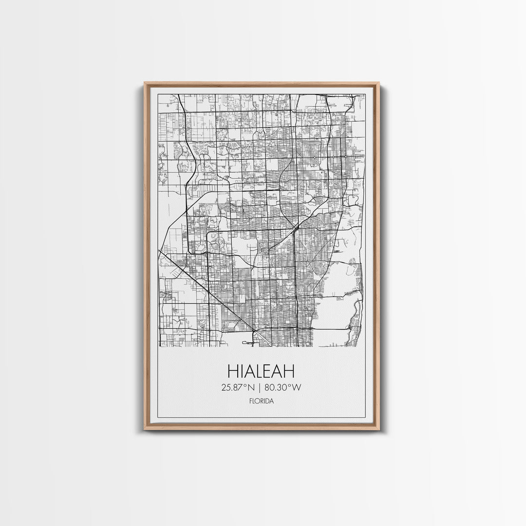 Hialeah Street Map, Nevada Map, City Map Art, Minimalist Wall Art, Wall Art, Canvas Print, Office Wall Art, Teen Gift, Travel Wall Print