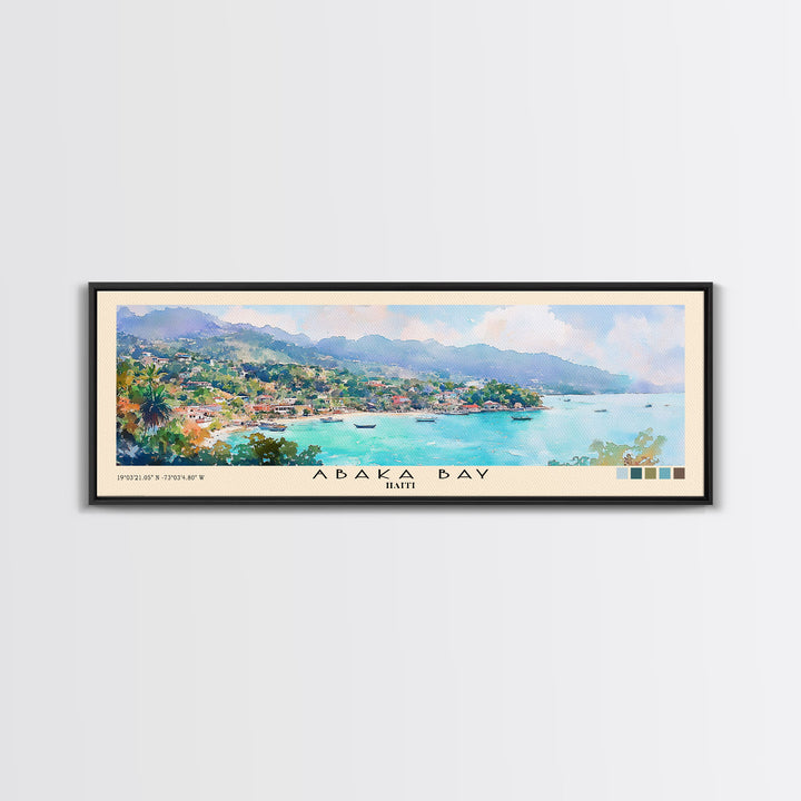 Abaka Bay, Haiti Watercolor Print, Vacation Gift, Haiti Wall Art, Beach Painting, Beach Decor, Beach Or Lakehouse Art