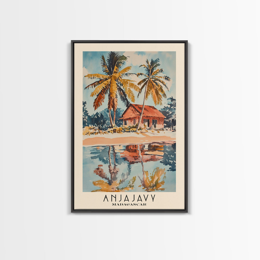 Anjajavy, Madagascar Watercolor Print, Vacation Gift, Madagascar Wall Art, Beach Painting, Beach Decor, Beach Or Lakehouse Art