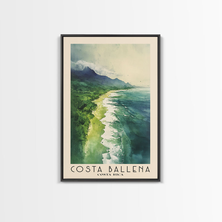 Costa Ballena, Costa Rica Watercolor Print, Vacation Gift, Costa Rica Wall Art, Beach Painting, Beach Decor, Beach Or Lakehouse Art