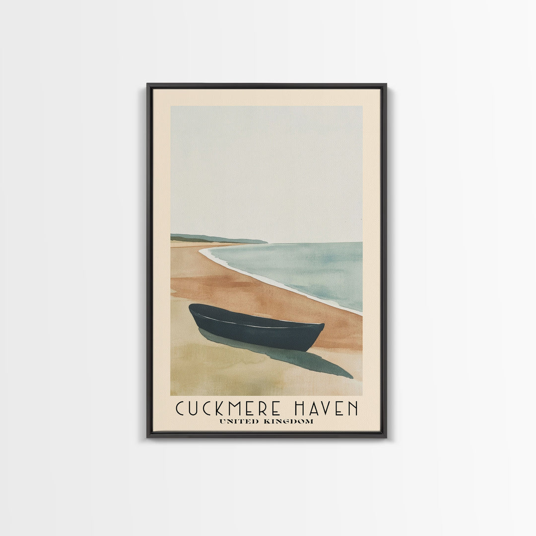 Cuckmere Haven, United Kingdom Watercolor Print, Vacation Gift, United Kingdom Wall Art, Vacation Wall Art, Vacatation Memories, Beach Decor, Beach Or Lakehouse Art