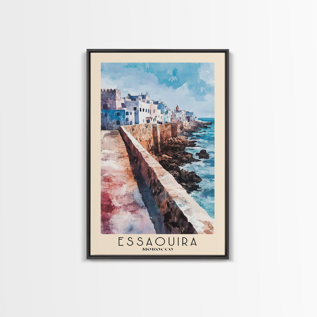 Essaouira, Morocco Watercolor Print, Vacation Gift, Morocco Wall Art, Beach Painting, Beach Decor, Beach Or Lakehouse Art