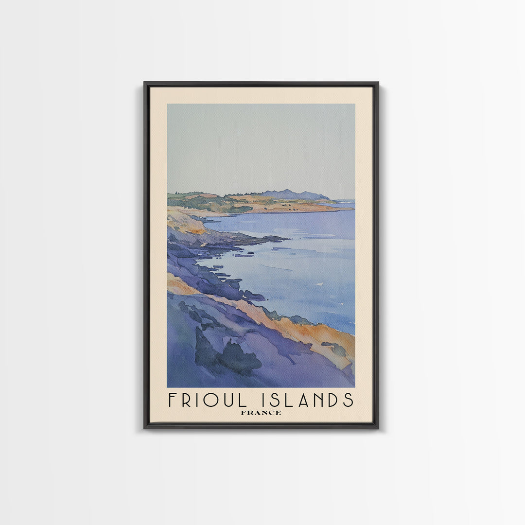 Frioul Islands, France Watercolor Print, Vacation Gift, France Wall Art, Vacation Wall Art, Vacatation Memories, Beach Decor, Beach Or Lakehouse Art