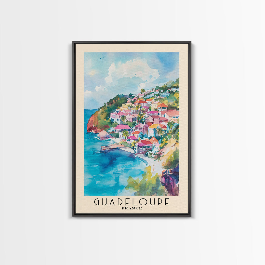 Guadeloupe, France Watercolor Print, Vacation Gift, France Wall Art, Vacation Wall Art, Vacatation Memories, Beach Decor, Beach Or Lakehouse Art