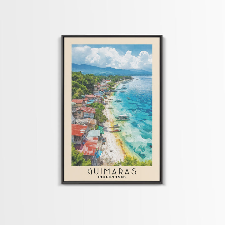 Guimaras, Philippines Watercolor Print, Vacation Gift, Philippines Wall Art, Beach Painting, Beach Decor, Beach Or Lakehouse Art