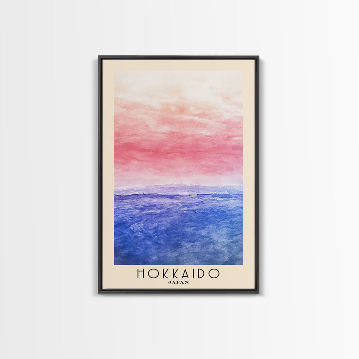 Hokkaido, Japan Watercolor Print, Vacation Gift, Japan Wall Art, Beach Painting, Beach Decor, Beach Or Lakehouse Art