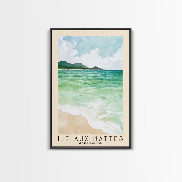 Ile Aux Nattes, Madagascar Watercolor Print, Vacation Gift, Madagascar Wall Art, Beach Painting, Beach Decor, Beach Or Lakehouse Art