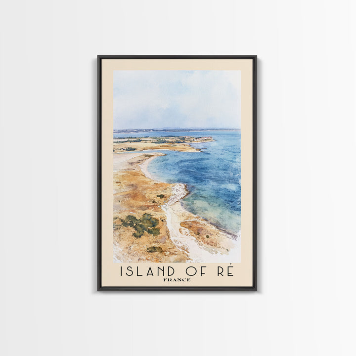 Island of Ré, France Watercolor Print, Vacation Gift, France Wall Art, Vacation Wall Art, Vacatation Memories, Beach Decor, Beach Or Lakehouse Art