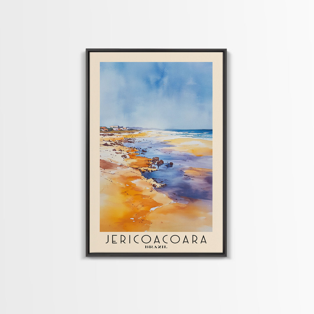 Jericoacoara, Brazil Watercolor Print, Vacation Gift, Brazil Wall Art, Vacation Wall Art, Vacatation Memories, Beach Decor, Beach Or Lakehouse Art