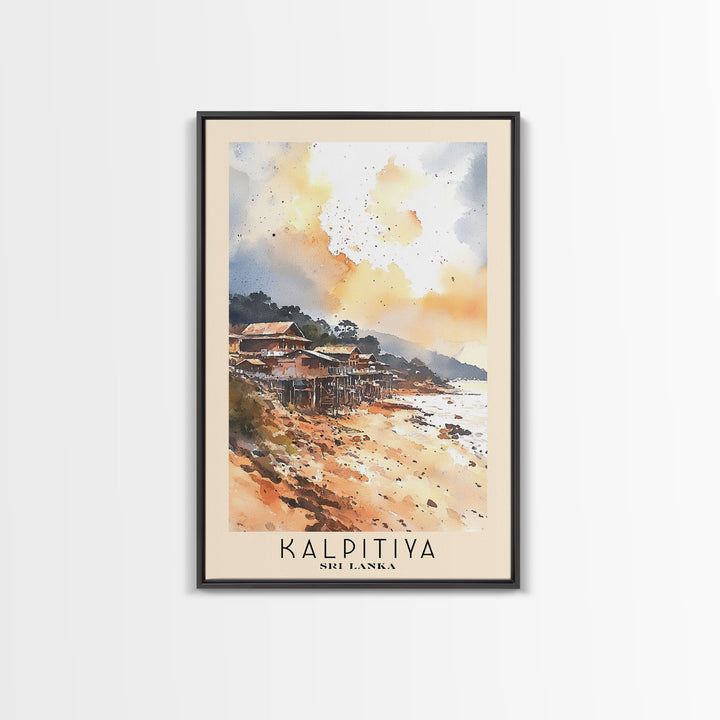 Kalpitiya, Sri Lanka Watercolor Beach Print, Vacation Gift, Sri Lanka Wall Art, Beach Painting, Beach Decor, Beach Painting