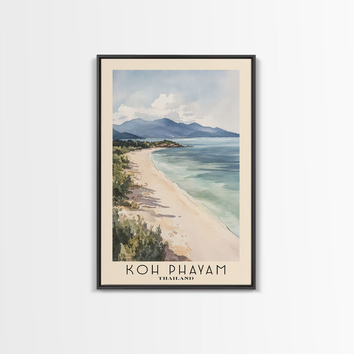 Koh Phayam, Thailand Watercolor Beach Print, Vacation Gift, Thailand Wall Art, Beach Painting, Beach Decor, Beach Painting