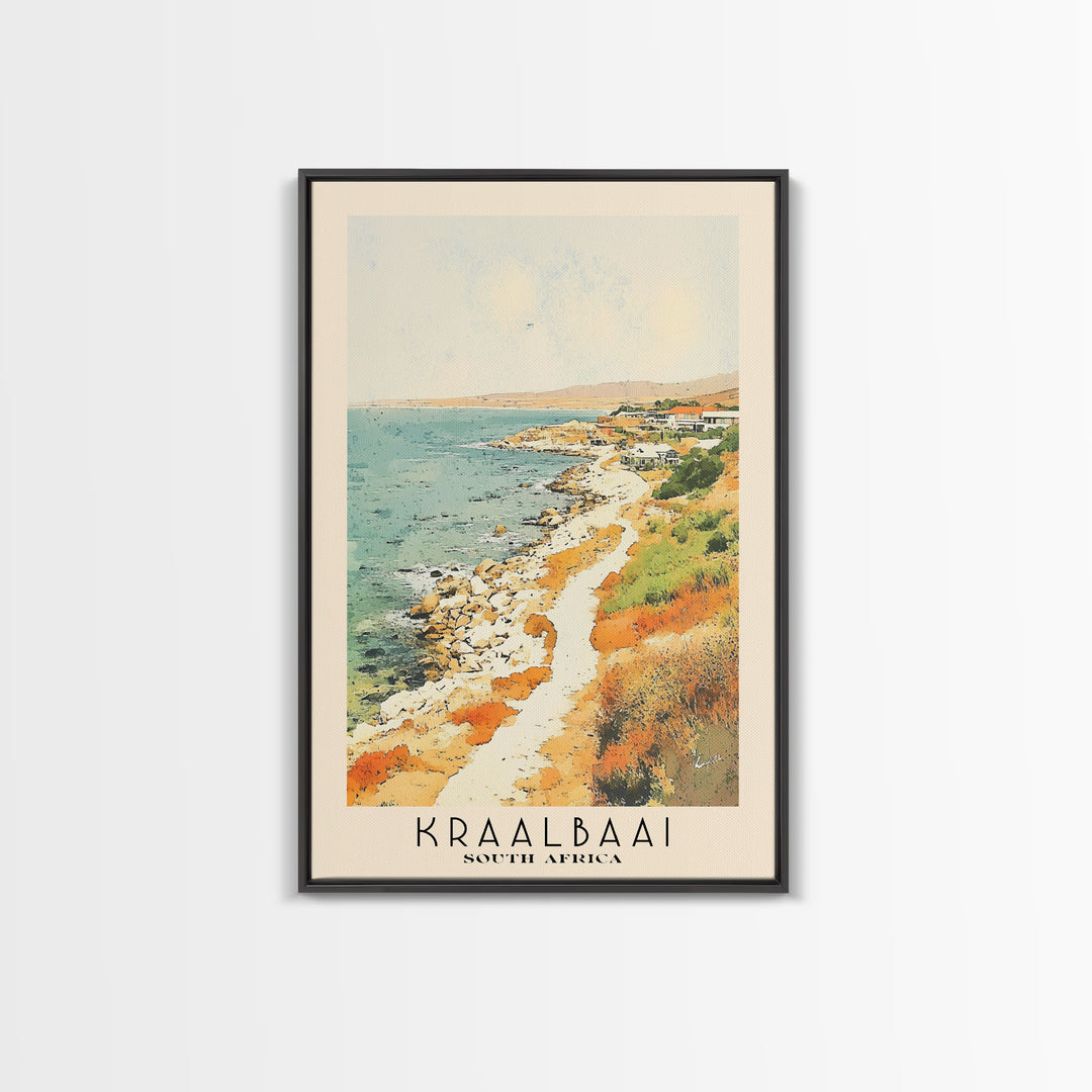 Kraalbaai, South Africa Watercolor Print, Vacation Gift, South Africa Wall Art, Vacation Wall Art, Vacatation Memories, Beach Decor, Beach Or Lakehouse Art