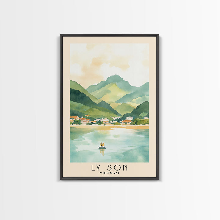 Ly Son, Vietnam Watercolor Print, Vacation Gift, Vietnam Wall Art, Beach Painting, Beach Decor, Beach Or Lakehouse Art