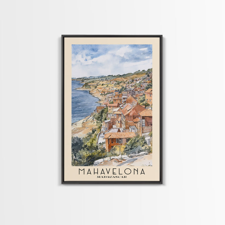 Mahavelona, Madagascar Watercolor Print, Vacation Gift, Madagascar Wall Art, Vacation Wall Art, Vacatation Memories, Beach Decor, Beach Or Lakehouse Art