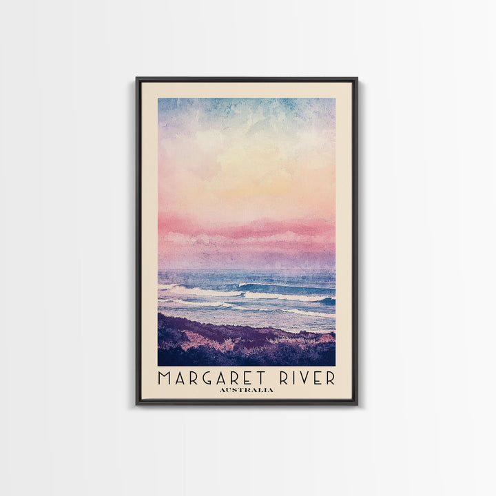 Margaret River, Australia Watercolor Beach Print, Vacation Gift, Australia Wall Art, Beach Painting, Beach Decor, Beach Painting