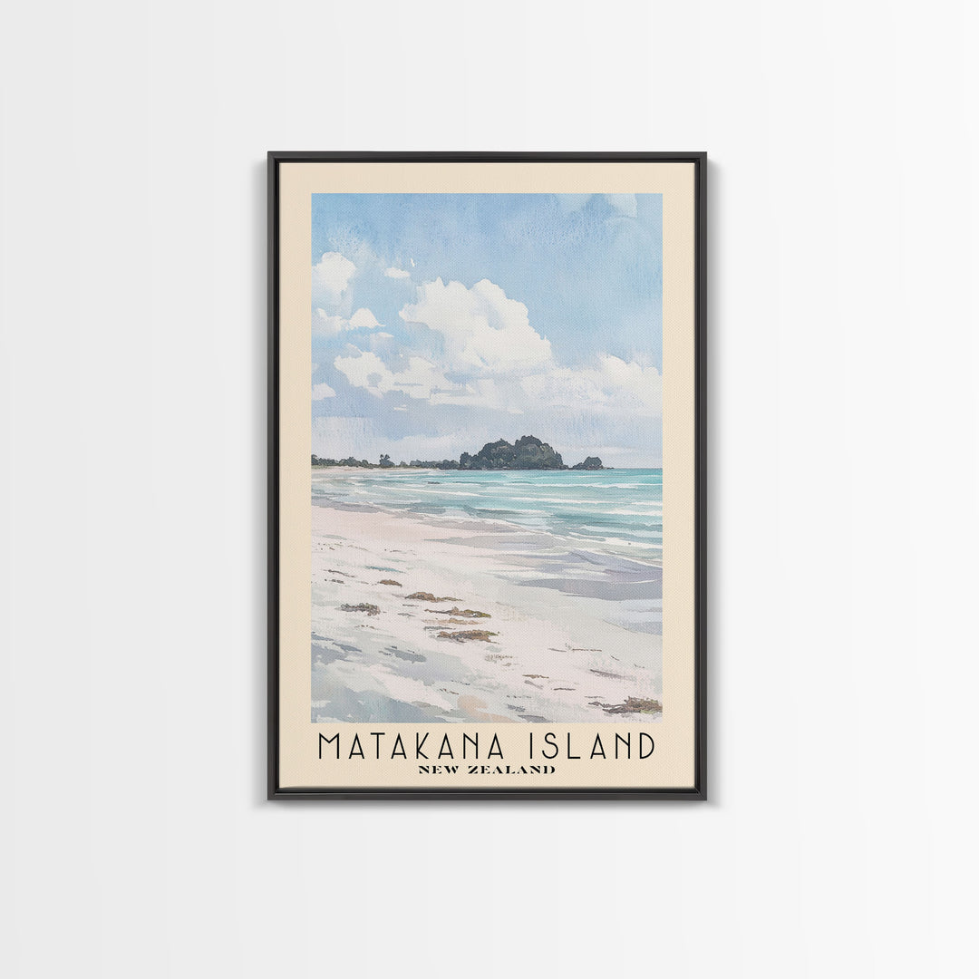 Matakana Island, New Zealand Watercolor Print, Vacation Gift, New Zealand Wall Art, Beach Painting, Beach Decor, Beach Or Lakehouse Art