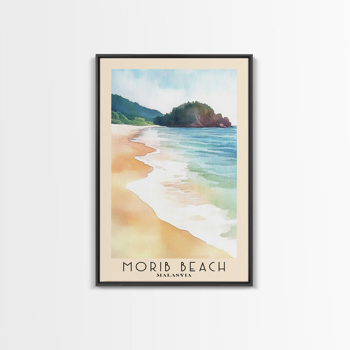 Morib Beach, Malasyia Watercolor Print, Vacation Gift, Malasyia Wall Art, Beach Painting, Beach Decor, Beach Or Lakehouse Art