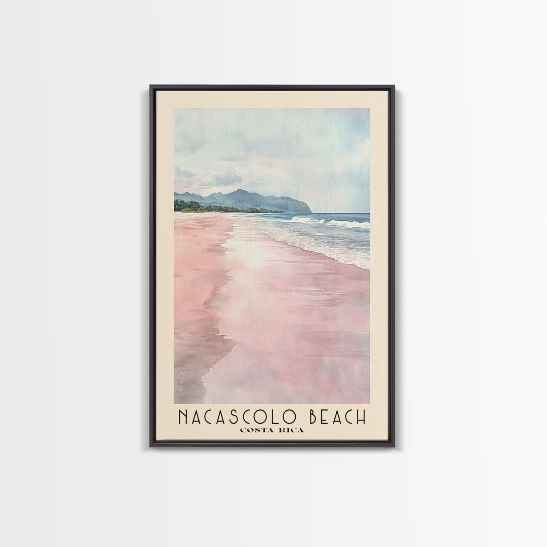 Nacascolo Beach, Costa Rica Watercolor Print, Vacation Gift, Costa Rica Wall Art, Vacation Wall Art, Vacatation Memories, Beach Decor, Beach Or Lakehouse Art