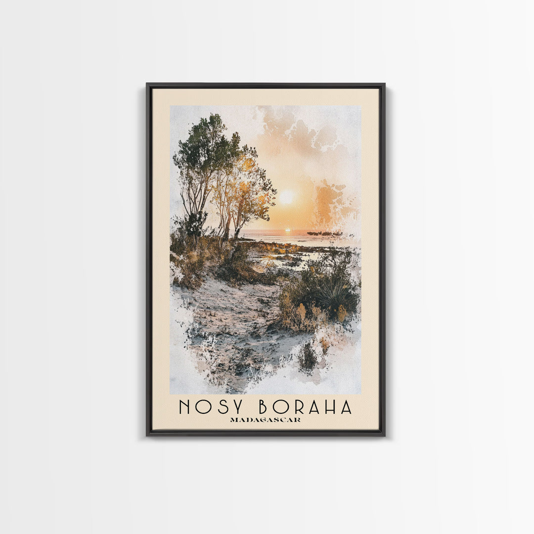 Nosy Boraha, Madagascar Watercolor Print, Vacation Gift, Madagascar Wall Art, Vacation Wall Art, Vacatation Memories, Beach Decor, Beach Or Lakehouse Art