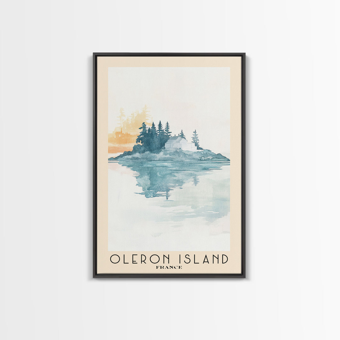 Oleron Island, France Watercolor Print, Vacation Gift, France Wall Art, Vacation Wall Art, Vacatation Memories, Beach Decor, Beach Or Lakehouse Art