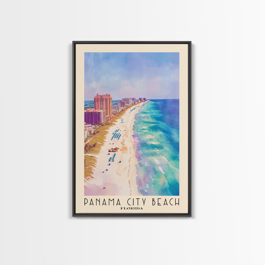 Panama City Beach, Florida Watercolor Print, Vacation Gift, Florida Wall Art, Vacation Wall Art, Vacatation Memories, Beach Decor, Beach Or Lakehouse Art