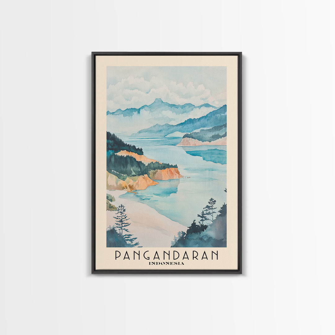 Pangandaran, Indonesia Watercolor Print, Vacation Gift, Indonesia Wall Art, Beach Painting, Beach Decor, Beach Or Lakehouse Art