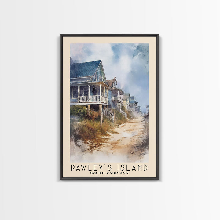 Pawley's Island, South Carolina Watercolor Print, Vacation Gift, South Carolina Wall Art, Beach Painting, Beach Decor, Beach Or Lakehouse Art