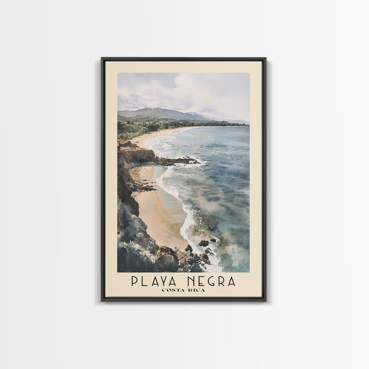 Playa Negra, Costa Rica Watercolor Print, Vacation Gift, Costa Rica Wall Art, Vacation Wall Art, Vacatation Memories, Beach Decor, Beach Or Lakehouse Art