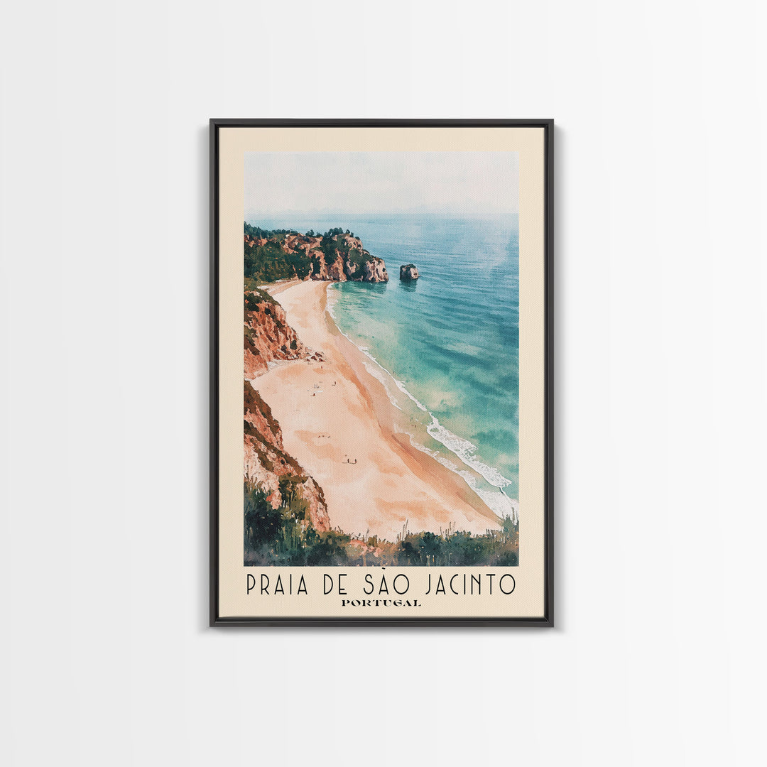 Praia de São Jacinto, Portugal Watercolor Print, Vacation Gift, Portugal Wall Art, Vacation Wall Art, Vacatation Memories, Beach Decor, Beach Or Lakehouse Art